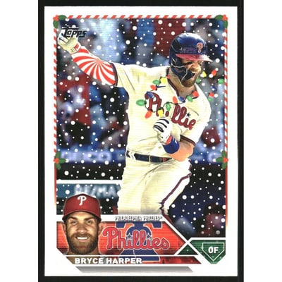 2023 Topps Holiday Rare Photo Variations #H84 Bryce Harper{#lights, sleeve